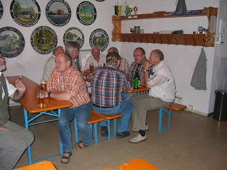 Gemütliches Beisammensein nach dem Schießen